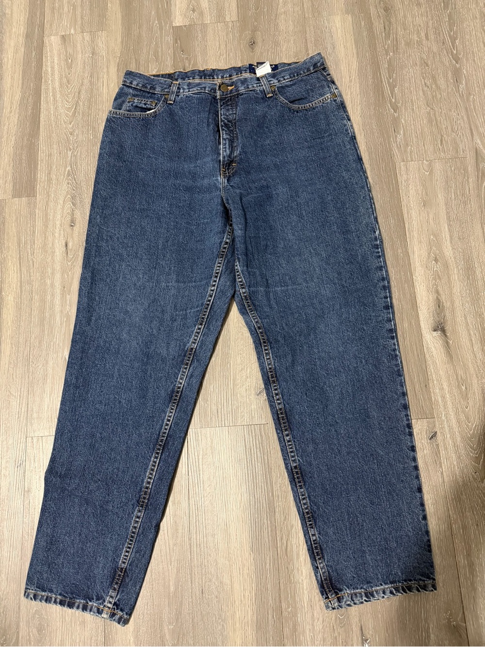 Eddie Bauer Straight Leg Denim Jeans - Dark Wash - 100% cotton - size 18